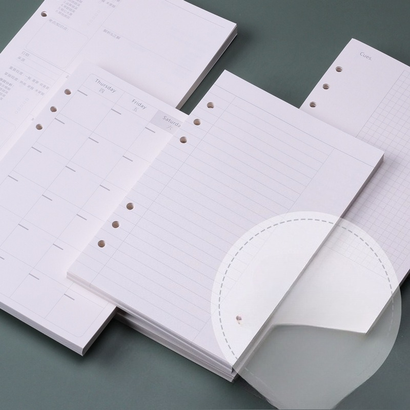 A5 Spiral Dotted Grid Notebook - A5 사이즈의 속지 교체형 스프링 바인더,