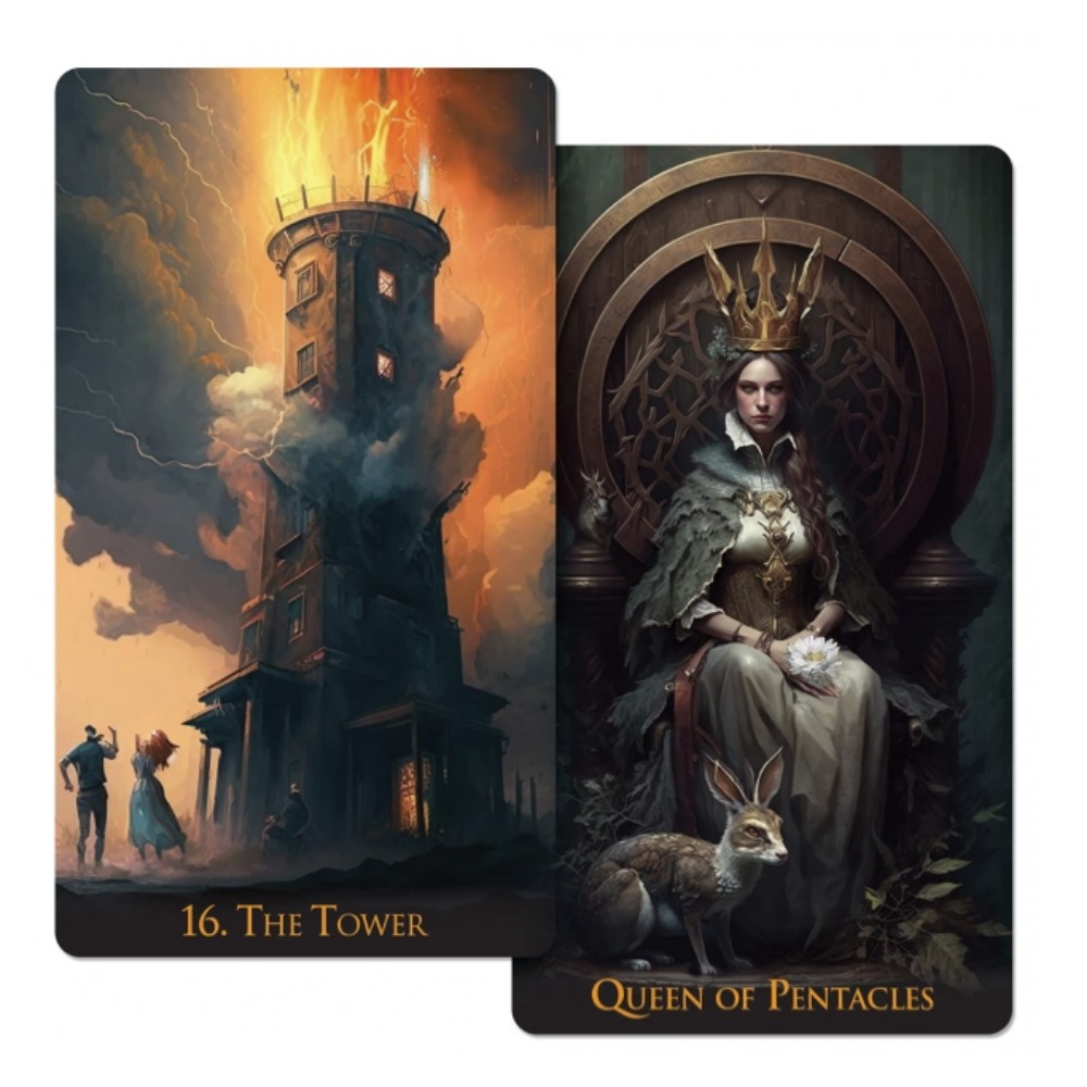 Tarot Deck With Guidebook - 이상한 세계 타로 카드 덱, 인디
