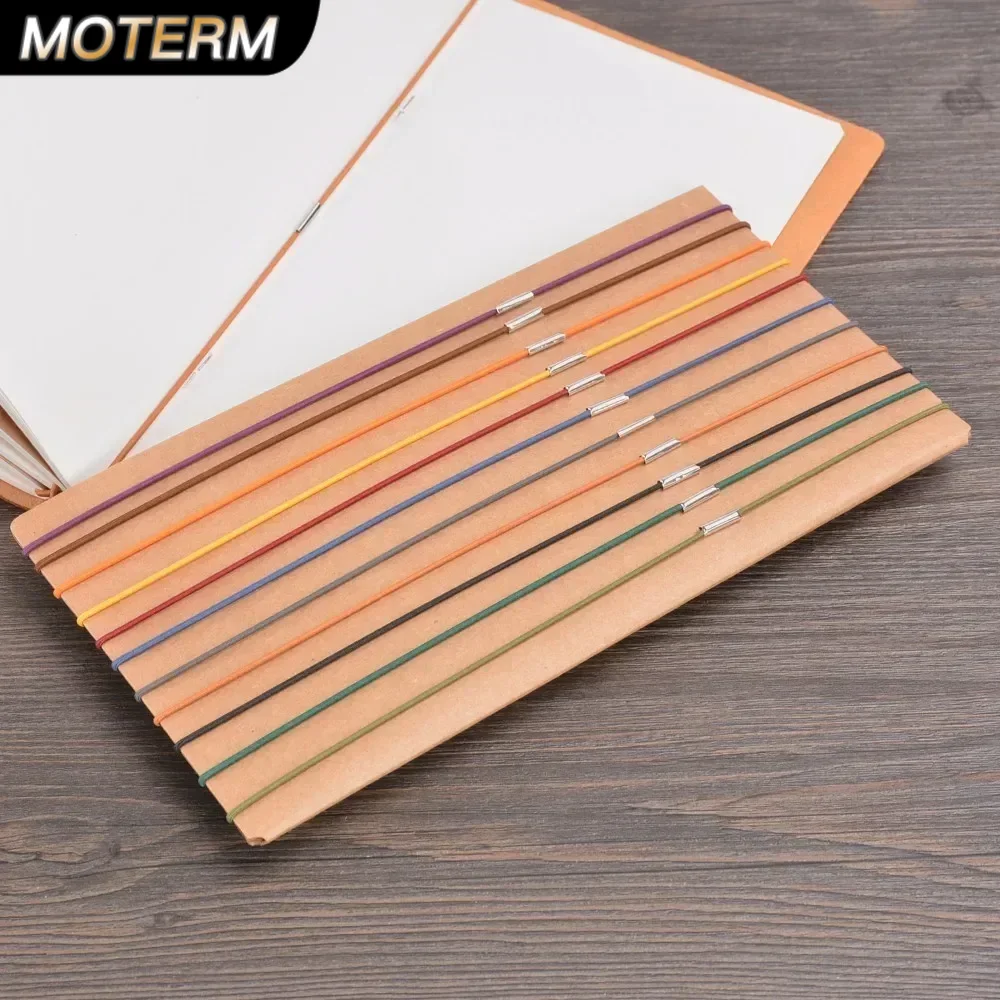 Vintage Leather Journal Notebook - 고무 밴드 가죽 노트북 액세서리, 여행자