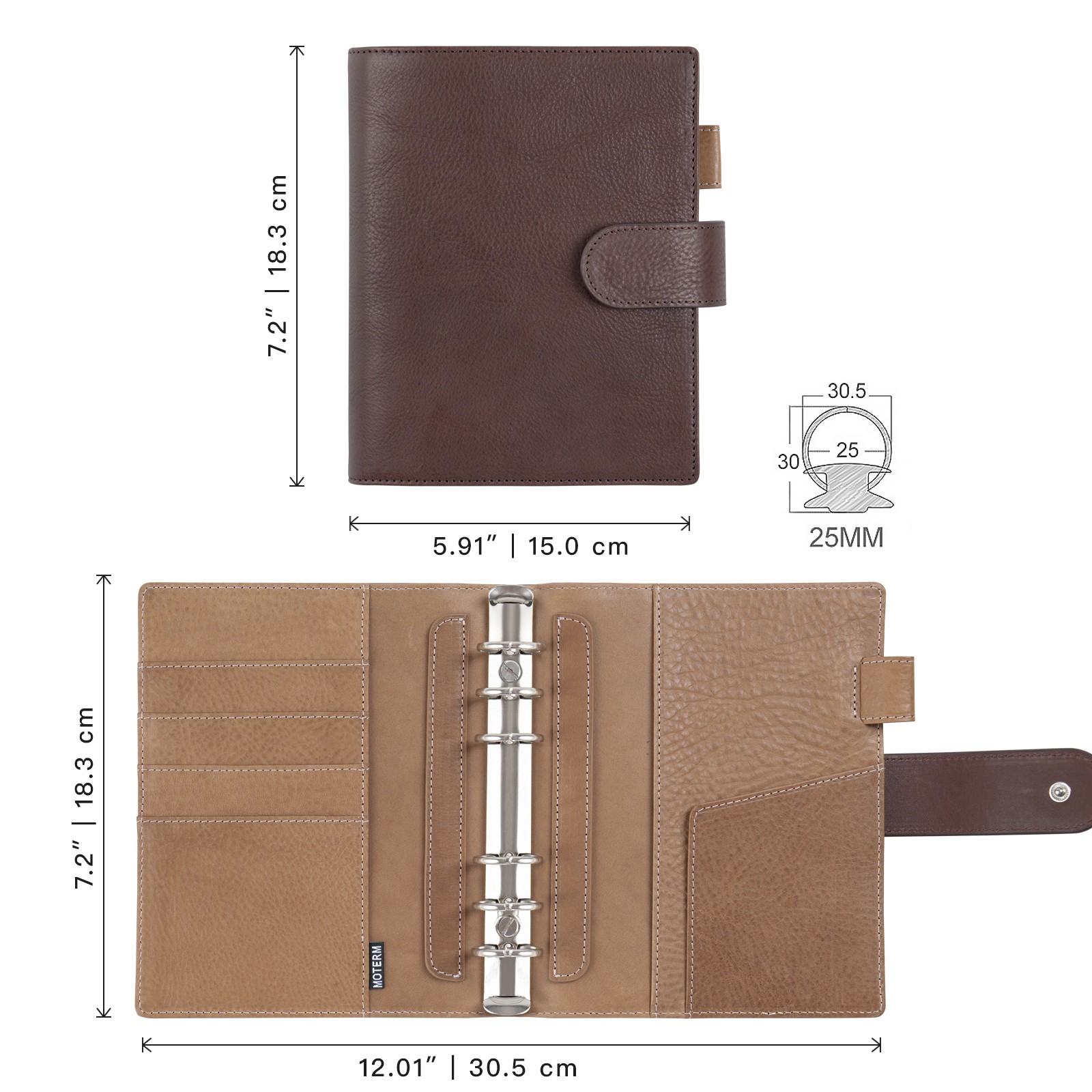 Moterm Franklin Covey 컴팩트 사이즈  - Vintage Leather Journal Notebook 리뷰 및 가격