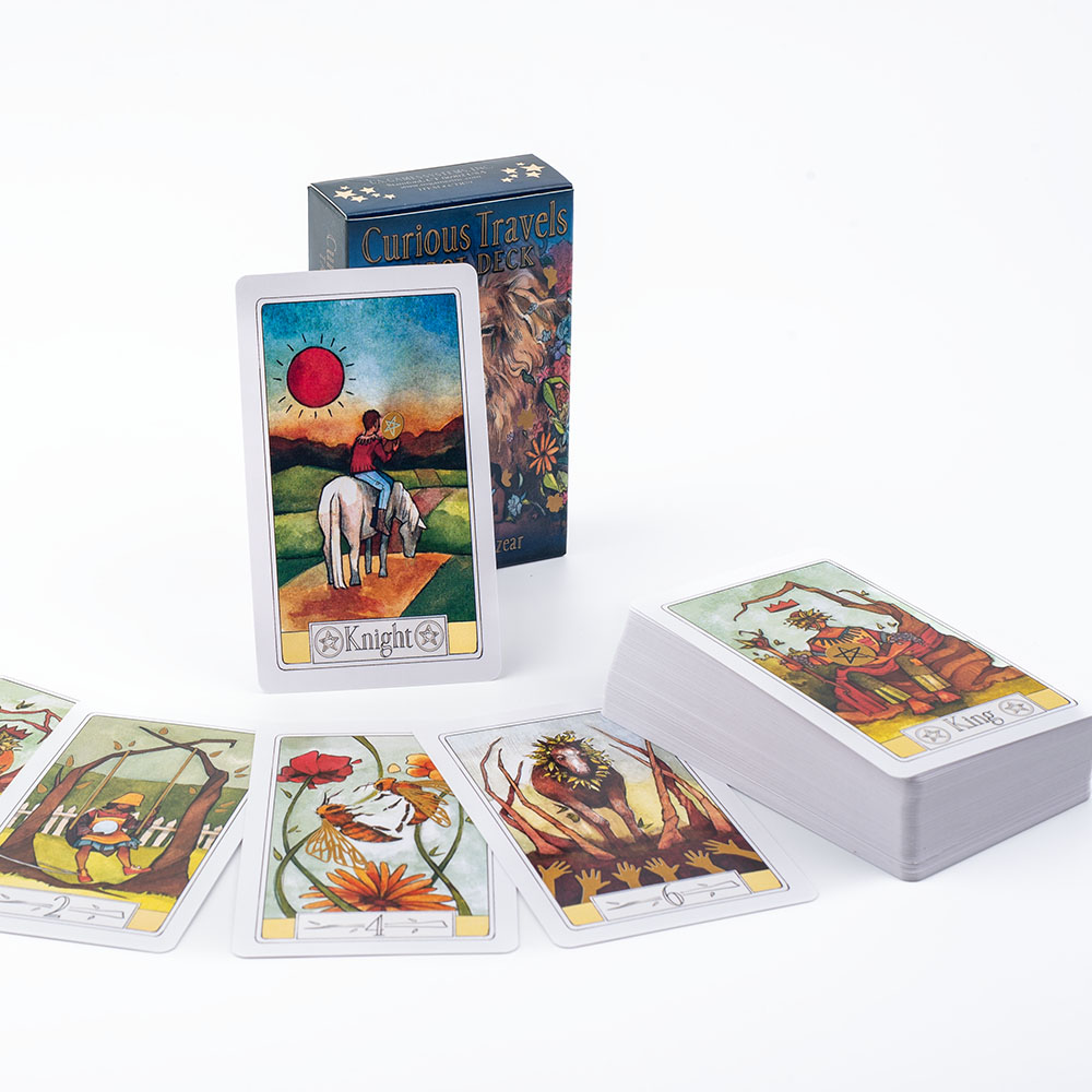 호기심 많은 여행 타로 10.3*6cm 매력적인 수채화 - Tarot Deck With Guidebook 리뷰 및 가격