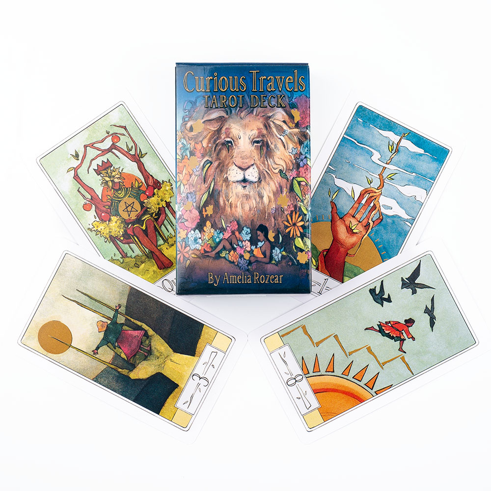 호기심 많은 여행 타로 10.3*6cm 매력적인 수채화 - Tarot Deck With Guidebook 리뷰 및 가격