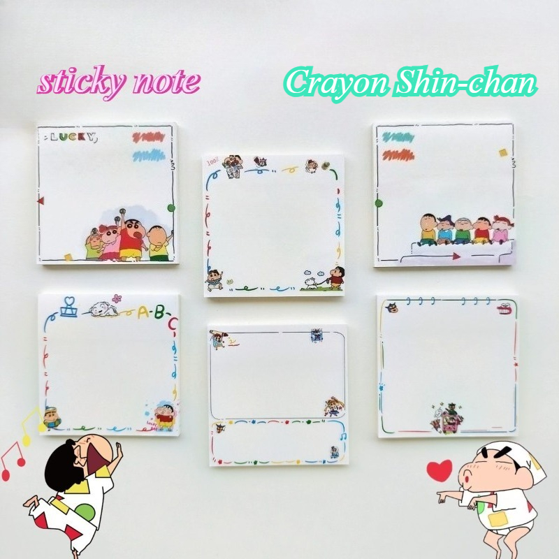짱구는 못말려 만화 캐릭터가 그려진 귀여운 메모지, 학 - Stationery Books 리뷰 및 가격