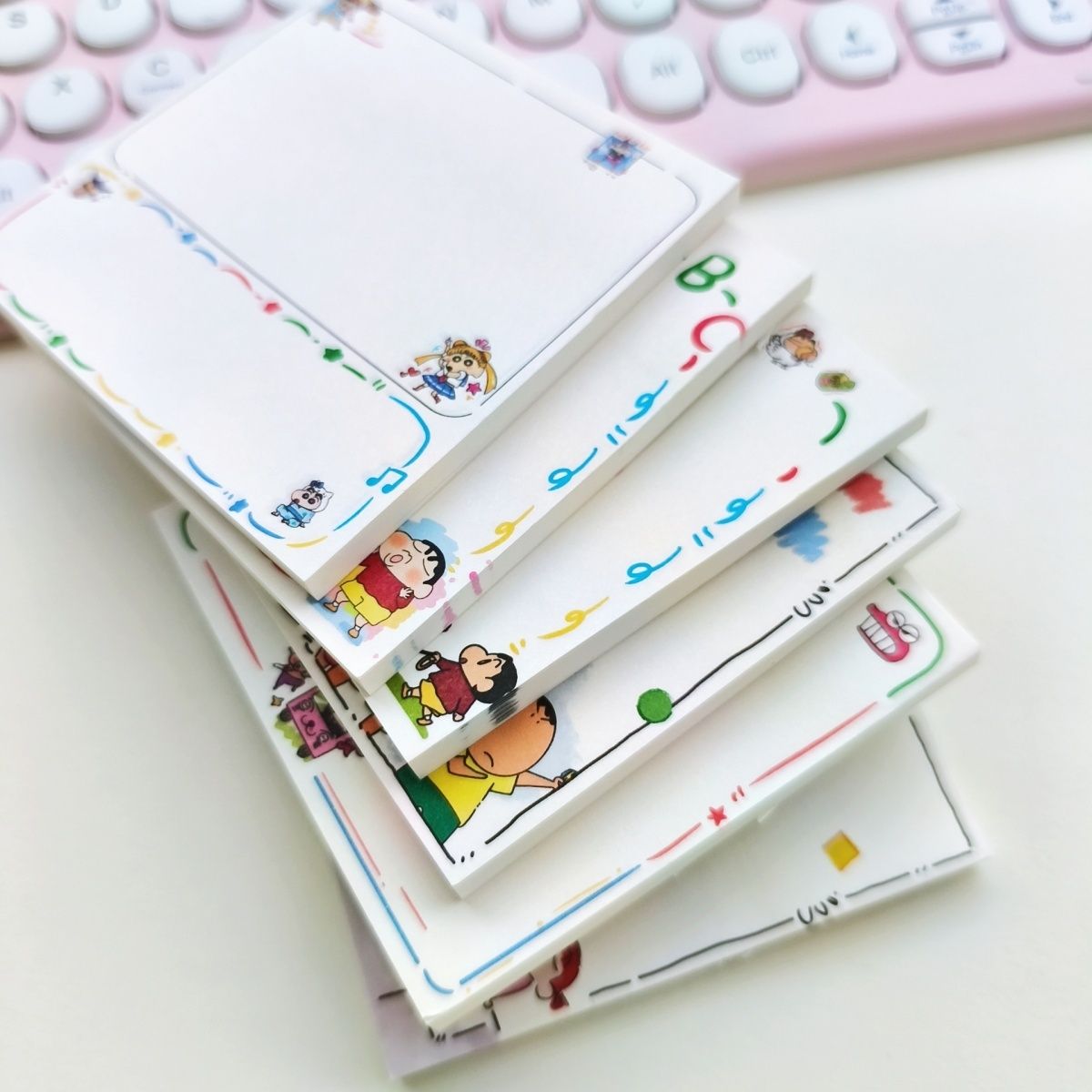 짱구는 못말려 만화 캐릭터가 그려진 귀여운 메모지, 학 - Stationery Books 리뷰 및 가격