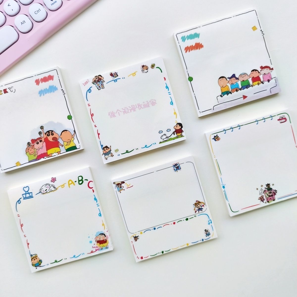 짱구는 못말려 만화 캐릭터가 그려진 귀여운 메모지, 학 - Stationery Books 리뷰 및 가격