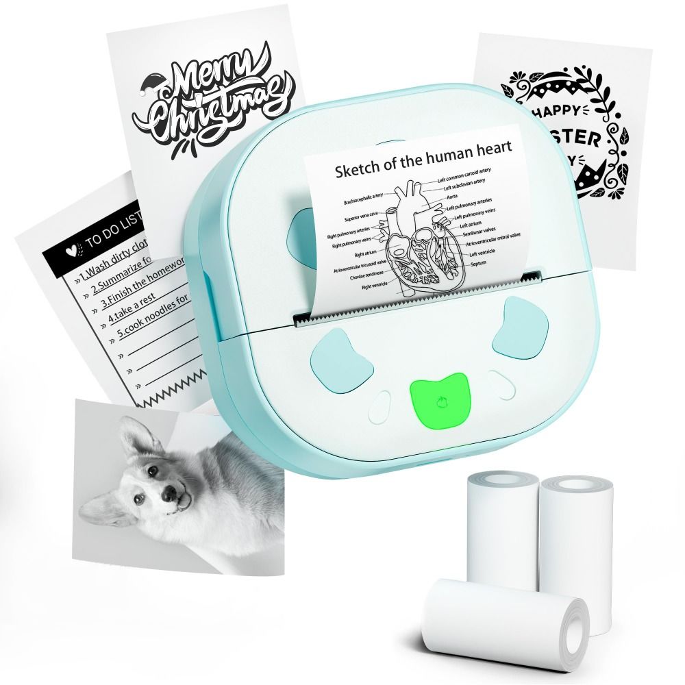 미니 스티커 프린터 3종 종이 롤 포함 열전사 기술 블 - Mini Pocket Thermal Printer Paper Roll 리뷰 및 가격