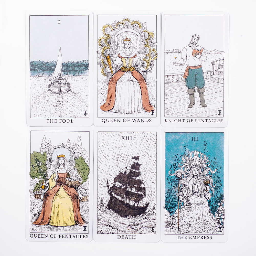 오션 테마 템페스트 타로 데크 78 카드 운세 세트 1 - Tarot Deck With Guidebook 리뷰 및 가격